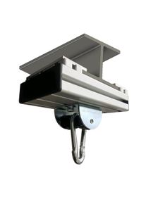 Aluline Klemmplatte bis 250 mm mit Rollengelenk