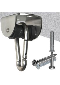 Rollengelenk mit Montageset BETON und Karabiner, V2A