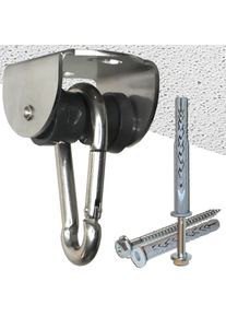 Rollengelenk mit Montageset PORENBETON und Karabiner, V2A