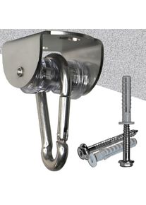 Rollengelenk mit Montageset BETON und Karabiner, V4A