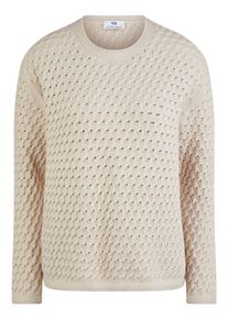 Peter Hahn - Trui met ronde hals, beige, Maat 44, katoen