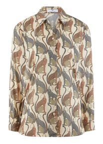 Peter Hahn - Blouse met lange mouwen, beige, Maat 52, viscose