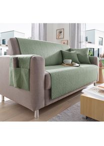 unisex Woonserie in eucalyptus ,maat 38x55 cm, 2 - Armleuningbeschermer, WITT, 100% Polyester