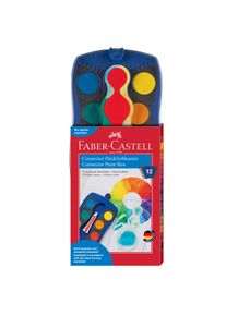 Encrier couvrant Connector bleu 12 couleurs Faber-Castell