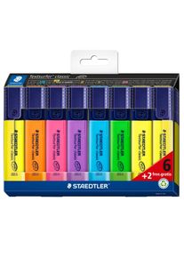 Markeerstift set van 8 Staedtler Textsurfer klassieker