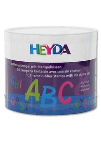 Alfabet motief stempelset Heyda set van 30