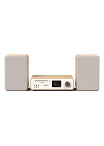pure Classic Stereo - The Charming HiFi Music System in Cotton White/Oak