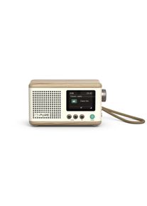 pure Classic Mini - The Charming Portable Digital Radio, Cotton White/Oak