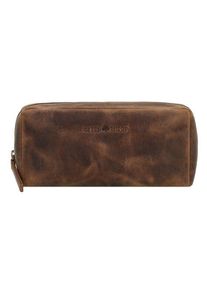 Green Burry Greenburry Vintage Pencil case Leather 21 cm brown