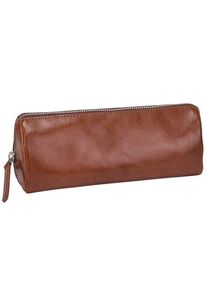 Leonhard Heyden Cambridge pencil case leather 20.5 cm brown