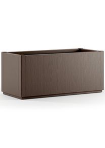 Casaria Doniczka Ethica brązowy plastik 80x36x36cm