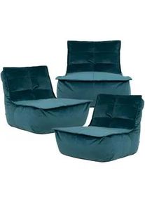 I.C.O.N. icon Sitzsack Sofa Dolce, 3-er set , Grün , Kunststoff , 237x68x90 cm , Hergestellt in Deutschland , Wohnzimmer, Hocker, Sitzsäcke, XXL Sitzsäcke