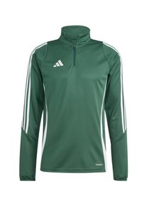 adidas Performance M&auml;n Sport sweatshirt 'Tiro 24' m&ouml;rkgr&ouml;n / vit Storlek L