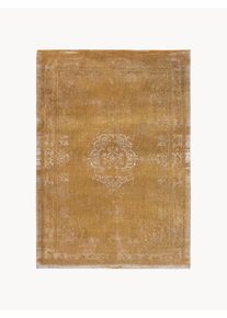 Louis De Poortere Dywan żakardowy o płaskim splocie Medalion Żółty S 240 x D 340 cm (Rozmiar XL)