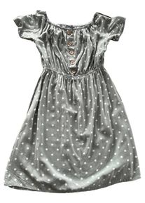 Sublevel Damen Sommerkleid Grün Punkte Gr. S Casual Feminin