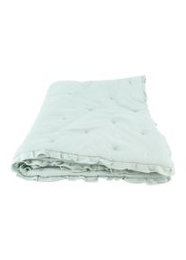 ZARA HOME Tagesdecke Grün 100x120cm Bettüberwurf gesteppt Rüsche