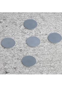 100 Unità - Dischi di metallo 11 mm, acciaio, argento