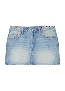 Bershka Dames Rok 'WESTERN' blauw 34