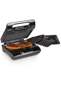 Princess Kontaktgrill »117002«, 700 W, Mit Wechselbaren Antihaft Grillplatten, 23X13Cm Grillfläche schwarz, Kontaktgrill, Waffeleisen und...
