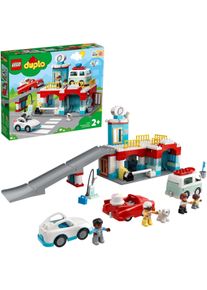 Lego® Konstruktionsspielsteine »Parkhaus Mit Autowaschanlage (10948)Duplo® Town«, (112 St.) bunt, Dieses Kinderspielzeug ab 2 Jahre verfügt über...