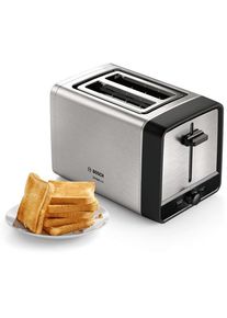 Bosch Toaster »TAT5P420DE DesignLine« 2 kurze Schlitze 970 W in schwarz