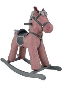 KNORRTOYS® Schaukelpferd » Horse«, Mit Sound pink, Schaukeltier »Pink Horse« mit Kufen und Haltegriffen aus Holz