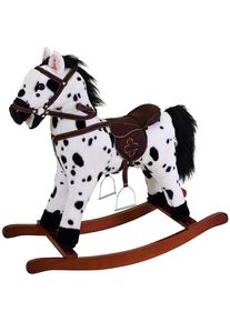 KNORRTOYS® Schaukelpferd »Appaloosa«, Mit Soundfunktion schwarz, Schaukelpferd »Appaloosa«