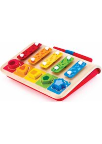 HAPE Spielzeug-Musikinstrument »Xylophon-Piano«, Inklusive Steckspiel bunt, Instrument für Kinder »Xylophon-Piano«