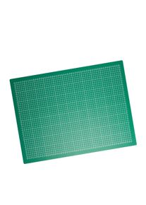 1 Tapete de corte, A2, 60 x 45 cm, superficie autocurativa, cuadrícula verde|negro
