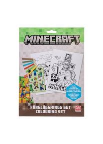 Euromic MINECRAFT Coloring set w/6 col. pencils sticker