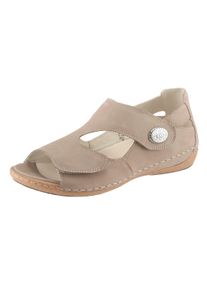 Waldläufer Dames Sandalen in taupe ,maat 7,5, Witt, 100% Nubuckleer
