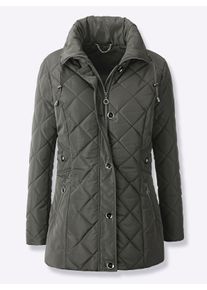 Damen Steppjacke mit knöpfbarer Innentasche in graphit ,Größe 44, Witt, 100% Polyester. Wattierung: 100% Polyester