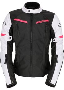 Acerbis X-Street, textile jacket waterproof women , color: Black/White/Pink , size: XS