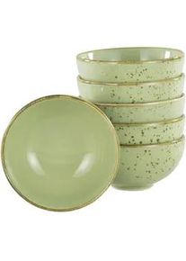 Creatable Dipschalenset , Grün , Keramik , 6-teilig , rund , Geschirr, Schalen & Schüsseln, Dipschalen