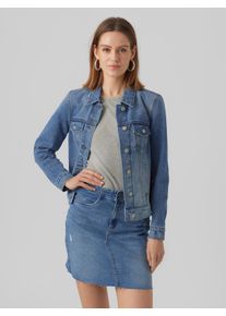 Véro Moda Vero Moda Jeansjacke »VMZORICA LS DENIM JACKET MIX NOOS«, mit leichten Destroyed Effekten
