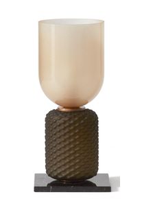 Ficupala lampe de table Cassina marbre Marquina / rose / taupe
