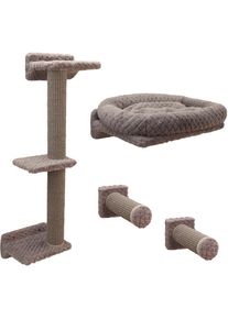 Muro de escalada Kerbl Pet Monte Alpi para gatos - juego de 4 piezas, gato