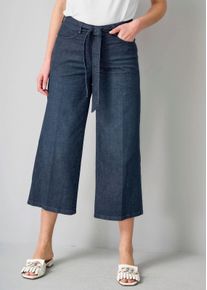 Jeans mit Bindegürtel in dark blue - Alba Moda