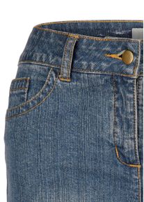 Jeans-Shorts im Used-Look in blau - Alba Moda