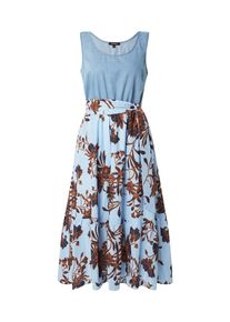 More & More MORE & MORE Dames Jurk navy / lichtblauw / cognac / wit 32