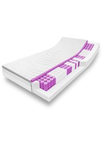 Colchón de muelles ensacados ergonómico de 7 zonas Sleezzz Diamond T1000 80 x 200 cm, altura 23 cm, nivel de firmeza H2/H3, 1000 muelles/2m².