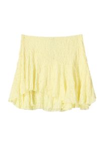 Bershka Dames Rok lichtgeel 38