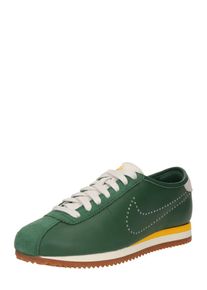 Nike Sportswear Nízke tenisky 'CORTEZ' Ženy zlatá žltá / tmavozelená / šedobiela 35,5