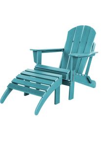 Aspero Heren Zitmeubels 'Adirondack' turquoise One Size