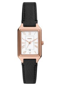 Fossil Dames Analoog horloge 'RAQUEL' rose-goud / zwart / wit One Size