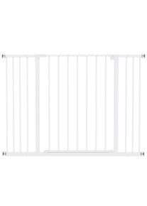 PawHut Pressure Fitted Pet Dog Safety Gate Metal Fence Extending 72-107cm Wide | Aosom Ireland