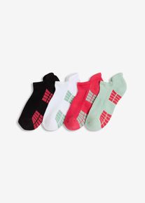 Lot de 4 paires de chaussettes de sport avec semelle en éponge - blanc - taille 39-42 - Tissu éponge - bonprix