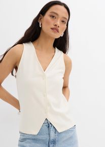 Gilet sans manches en jersey milano - blanc - taille 42 - Viscose - bonprix