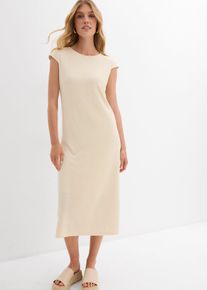 Robe midi aspect maille - beige - taille 54/56 (XXL) - Viscose - bonprix