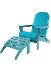 Aspero Heren Zitmeubels 'Adirondack' turquoise One Size